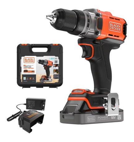 TRAPANO AVVITATORE A BATTERIA 'BCD382D1XK-QW' 18V - 2,0 ah Litio