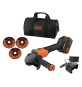 SMERIGLIATRICE ANGOLARE A BATTERIA 'BCG6L8F1S-QW' 18V 4 Ah Litio - 115 mm