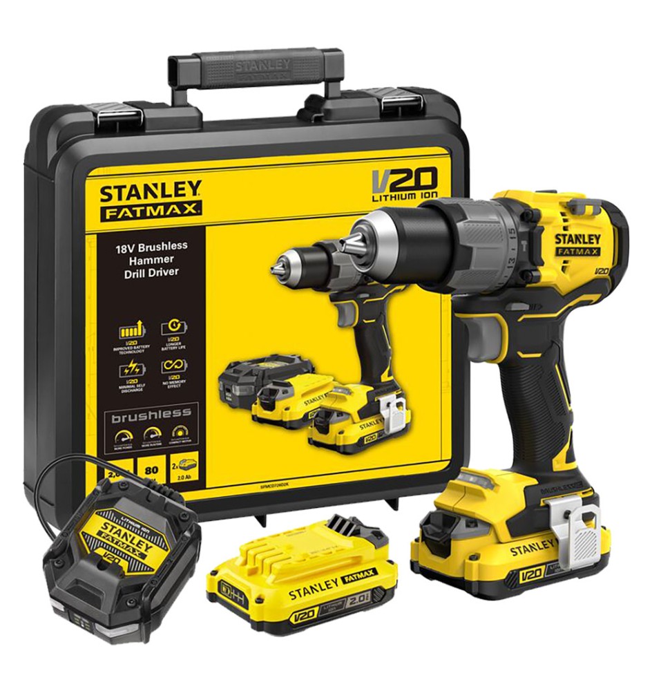 TRAPANO AVVITATORE A BATTERIA 'SFMCD726D2K-QW' 18V - 2,0 ah Litio