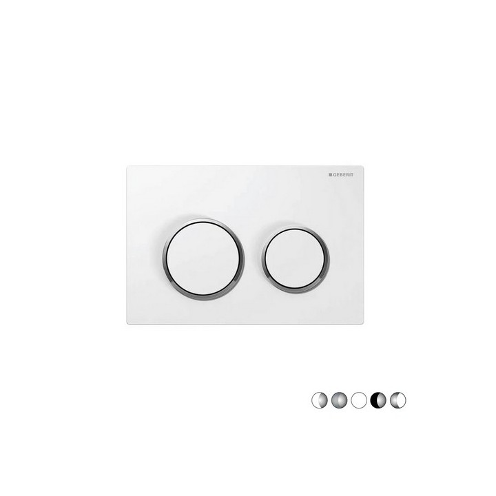PLACCA DI COMANDO 2 TASTI OMEGA 20 Cromo Anelli Cromo satinato