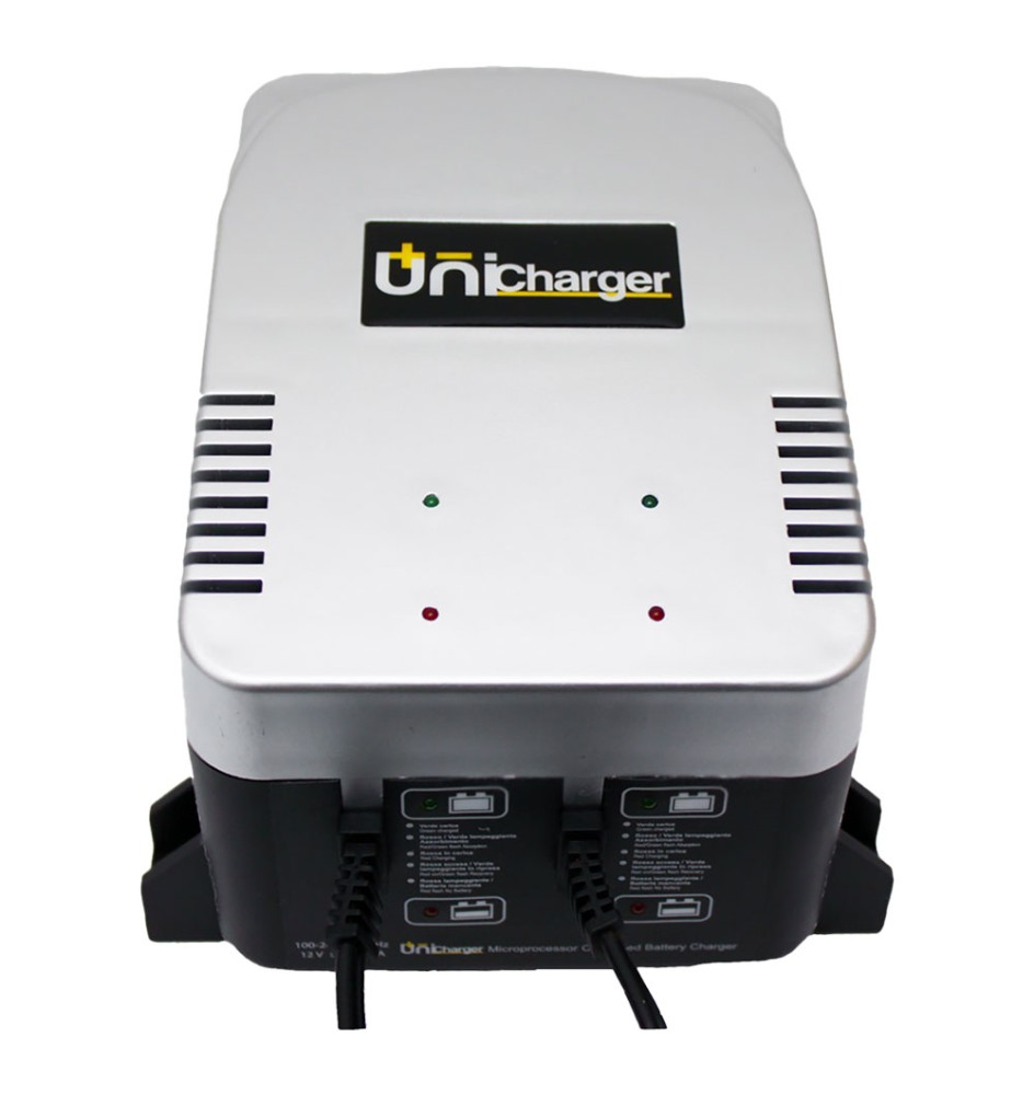 CARICABATTERIA MANTENITORE 'MUTICHARGER 2' in da 100V a 240V - out 2 uscite 12V, 2A