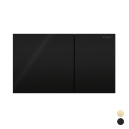 PLACCA DI COPERTURA 2 TASTI SIGMA 70 2023 GEBERIT Vetro Nero