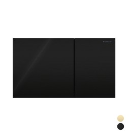 PLACCA DI COPERTURA 2 TASTI SIGMA 70 2023 GEBERIT Vetro Nero