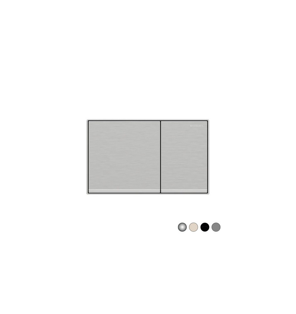 PLACCA DI COPERTURA 2 TASTI SIGMA 60 Cromo spazzolato