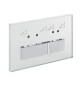 PLACCA DI COMANDO 2 TASTI SIGMA 50 PERSONALIZZABILE Lega metallo Personalizzabile