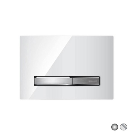 PLACCA DI COPERTURA 2 TASTI SIGMA 50 NEW GEBERIT Cromo Luc. - tasti cromati