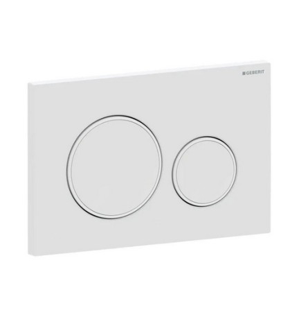 PLACCA DI COPERTURA 2 TASTI SIGMA 20 GEBERIT Cromo - bordi tasti Satinati
