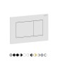 PLACCA DI COPERTURA 2 TASTI "SIGMA 30" GEBERIT Bianco Opa./bordo inf. Bianco