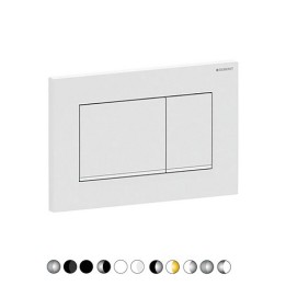 PLACCA DI COPERTURA 2 TASTI "SIGMA 30" GEBERIT Cromo-Luc/bordo inf. satinato