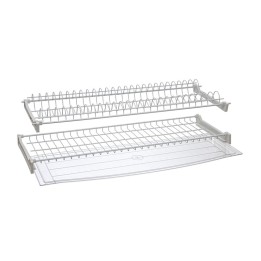 KIT SCOLAPIATTI C/VASCHETTA 76 CM CROMO