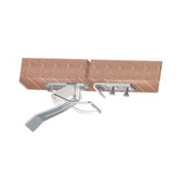 BL CHIUSURA P/TAVOLO A LEVA FERRO ZINC 77 MM 2 PZ