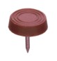 SC SOTTOSEDIA C/FALSA VITE 17 MM MARRONE 10 PZ*