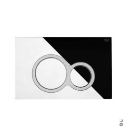 PLACCA DI COMANDO MOD. ROTONDA PER CASSETTA RAK ECOFIX Cromo - Matt Cromo