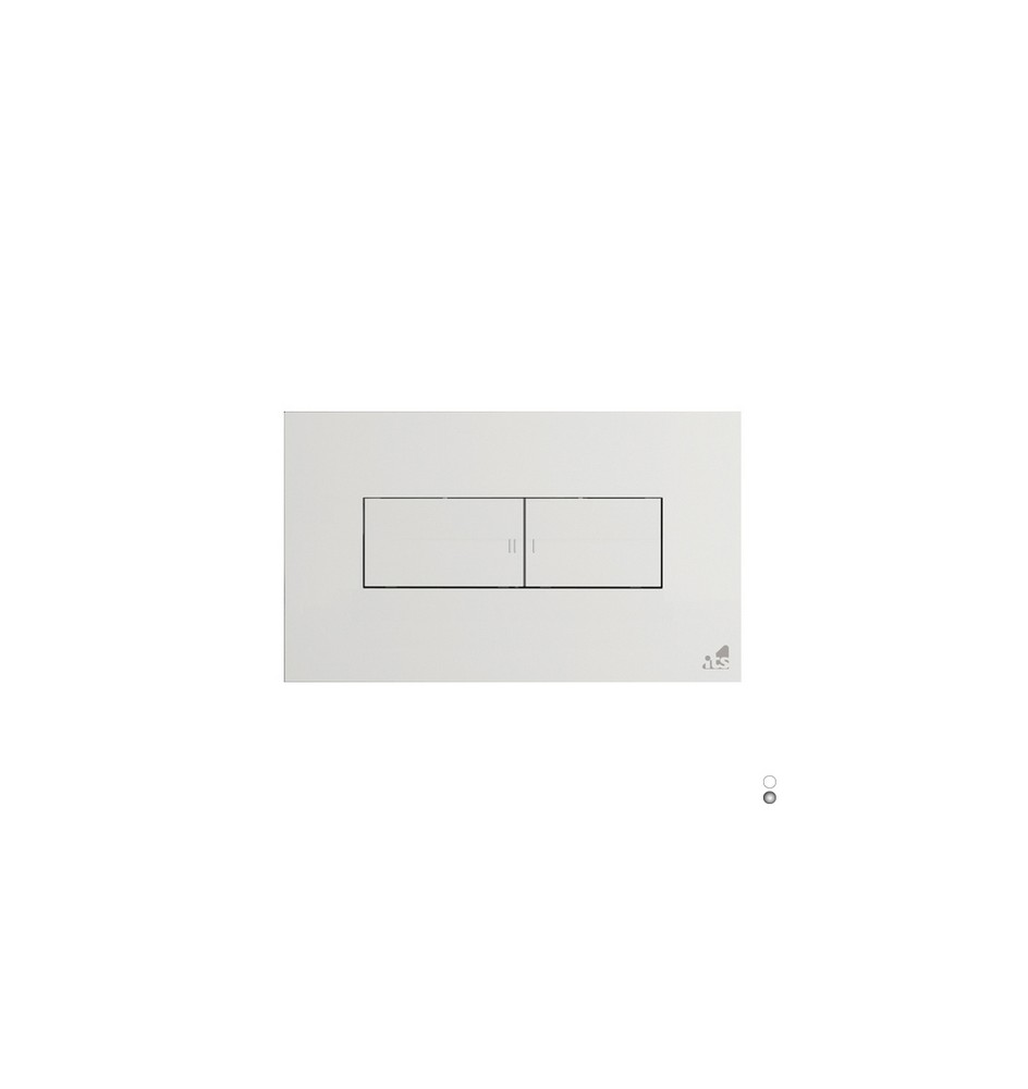 PLACCA PER CASSETTA AD INCASSO IDEA 2 PULSANTI Cromo Lucido
