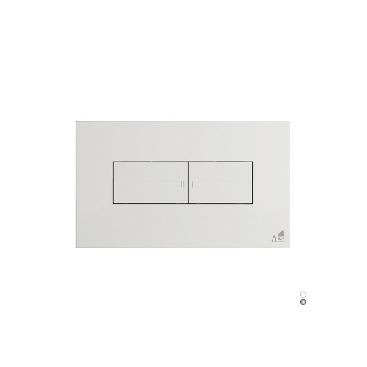 PLACCA PER CASSETTA AD INCASSO IDEA 2 PULSANTI Cromo Lucido