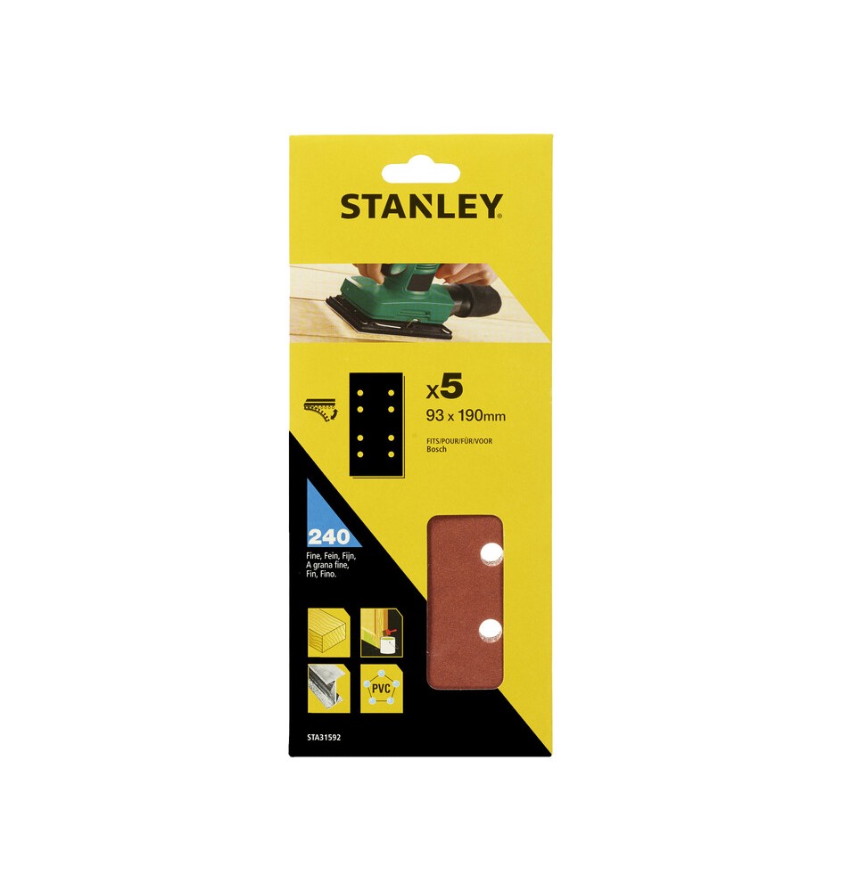 STANLEY STA31592 5 FOGLI VEL BOSCH 93X190 G 240