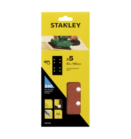 STANLEY STA31592 5 FOGLI VEL BOSCH 93X190 G 240