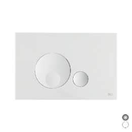 PLACCA DOPPIO SCARICO GLOBE Bianca