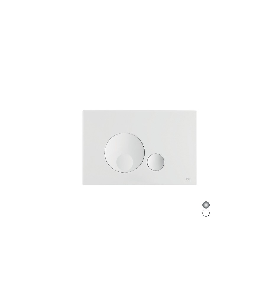 PLACCA DOPPIO SCARICO GLOBE Bianca