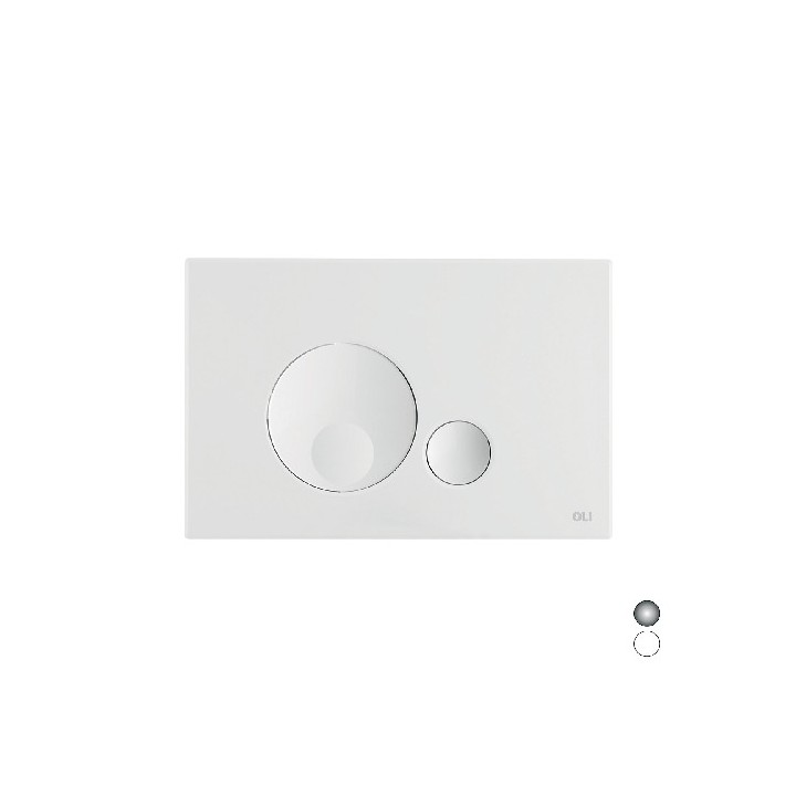 PLACCA DOPPIO SCARICO GLOBE Cromo Lucido