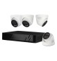 KIT VIDEOSORVEGLIANZA '455051' NVR 8 canali + 4 telecamere Dome 4 MPX