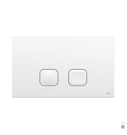 PLACCA PLAIN DUAL DOPPIO SCARICO Cromo 070827