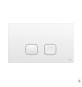 PLACCA PLAIN DUAL DOPPIO SCARICO Cromo 070827