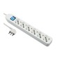 MULTIPRESA 6P BIP/SCHUKO+INTERR BIANCO FIG.4