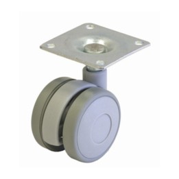 BL RUOTA P/MOBILE D.40 MM PIASTRA GRIGIO 2 PZ