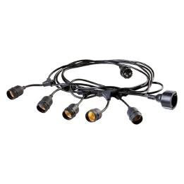 LUMINARIA 'ENJOY' cavo mt.5 - 5 portalampade - bianco