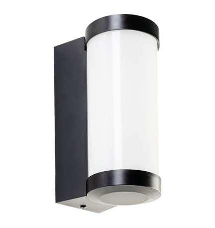 APPLIQUE LED 'ROLLO' 3+3 W 425 lumen / 4000K - nero