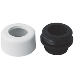 MORSETTO COMBINATO CON COPRIMORSETTO BIANCO Diam. 48-58 mm.