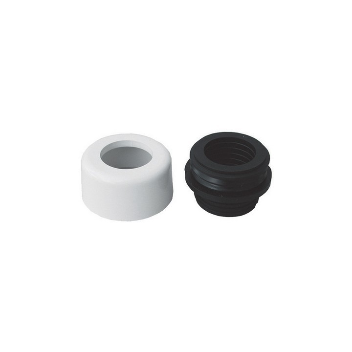 MORSETTO COMBINATO CON COPRIMORSETTO BIANCO Diam. 48-58 mm.
