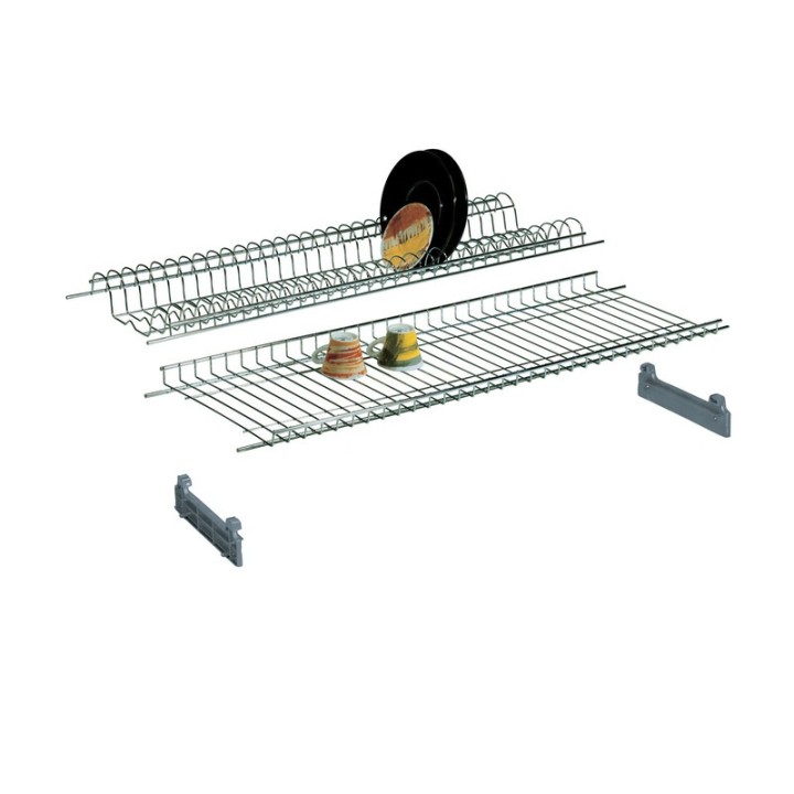 MENSOLA SCOLAPIATTI ACCIAIO CROM C/SUPP 56 CM
