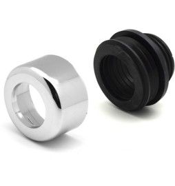 MORSETTO COMBINATO CON COPRIMORSETTO CROMATO DIAM 48-58 MM Diam. 48-58mm