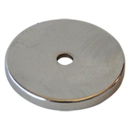 BOTTONE MAGNETICO CON FORO SVASATO Ø mm 25 - forza 12 kg