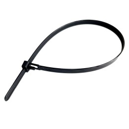 FASCETTA A STRAPPO PER CABLAGGIO RIAPRIBILE mm 7,6 x 300 - nero