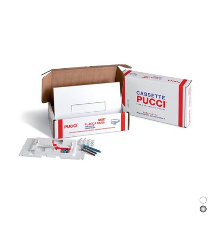 KIT PLACCA SARA SP. 12 MM PER CASSETTE PUCCI DAL 1992 AL 2010 Bianco