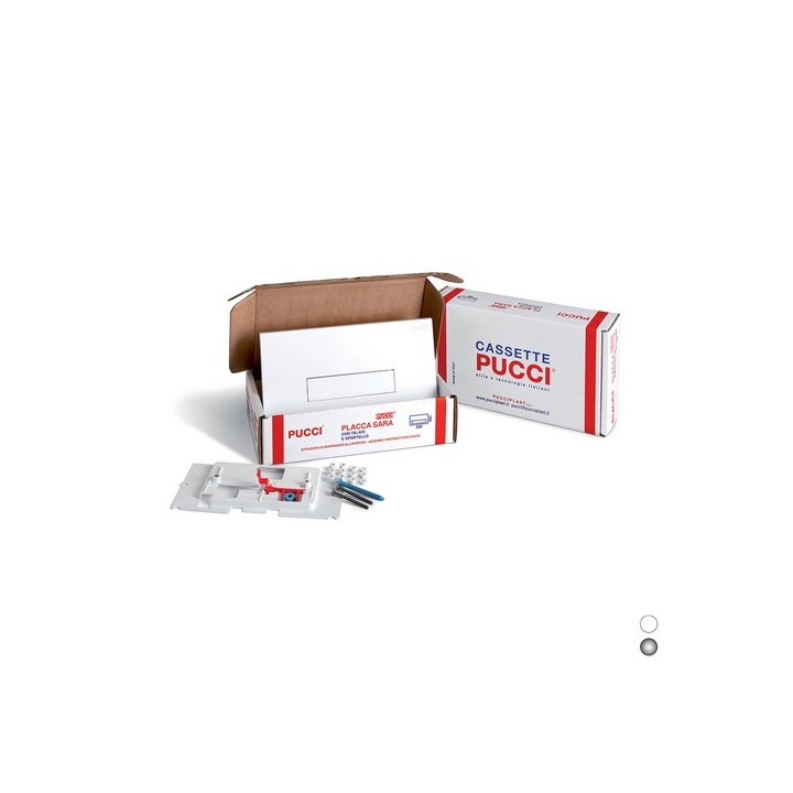 KIT PLACCA SARA SP. 12 MM PER CASSETTE PUCCI DAL 1992 AL 2010 Bianco