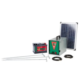 ELETTRIFICATORE A PANNELLO SOLARE IN KIT 'SAVANNE 3000' 12V - energia: carica...