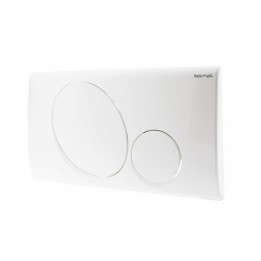 PLACCA 2 PULSANTI MOD. VEGA Bianca