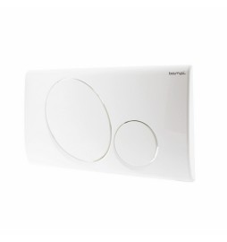 PLACCA 2 PULSANTI MOD. VEGA Bianca
