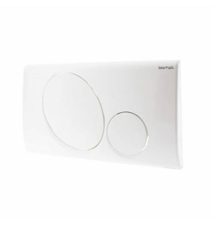 PLACCA 2 PULSANTI MOD. VEGA Bianca