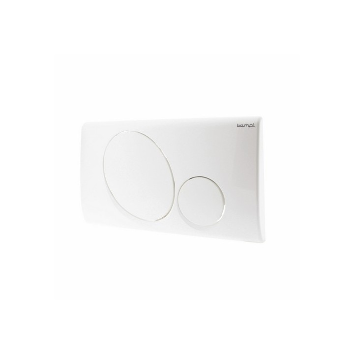 PLACCA 2 PULSANTI MOD. VEGA Bianca