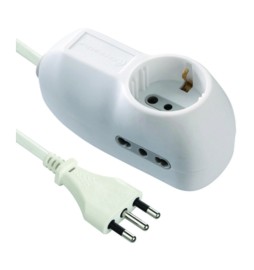 MULTIPRESA 2P BIP+1 SCHUKO SALVASPAZIO FIG.2