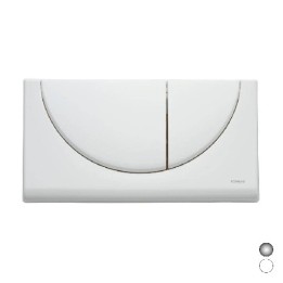 PLACCA 2 TASTI VIVA DUO Cromo