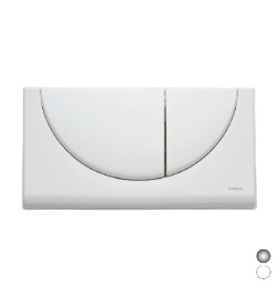 PLACCA 2 TASTI VIVA DUO Cromo