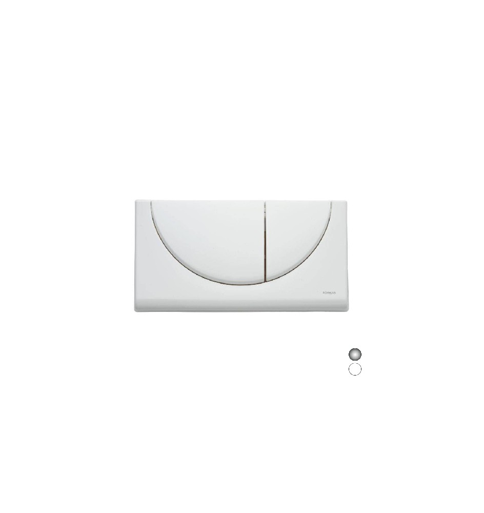 PLACCA 2 TASTI VIVA DUO Bianca