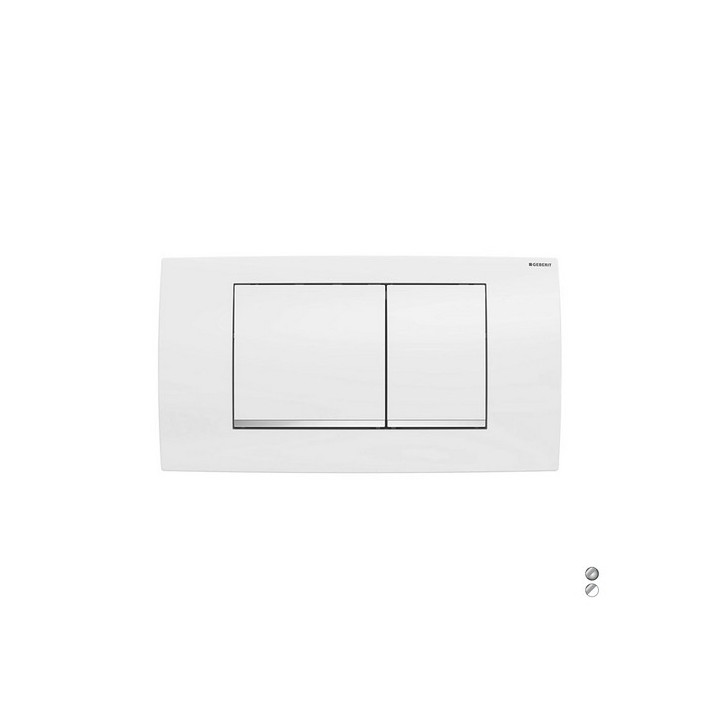 PLACCA DI COPERTURA 2 TASTI PER CASSETTA 110700 NEW Placca:Cromo luc/prof:Cromo sa