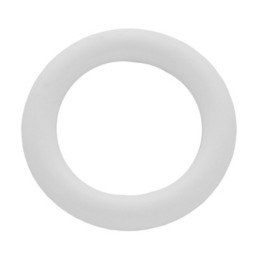 BS ANELLO BASTONE TENDA PLASTICA BIANCO 10 PZ